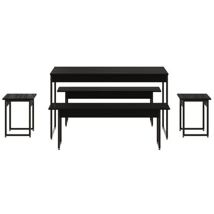 Imagem de Mesa de Jantar 6 Lugares Preto ônix - Compace