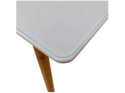 Mesa de Jantar 6 Lugares Retangular Branca Casa D Veneza - Outros