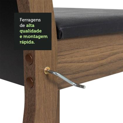 Mesa de Jantar 6 Lugares Tampo de Madeira Medelin Madesa Imagem de Mesa de Jantar 6 Lugares Tampo de Madeira Medelin Madesa