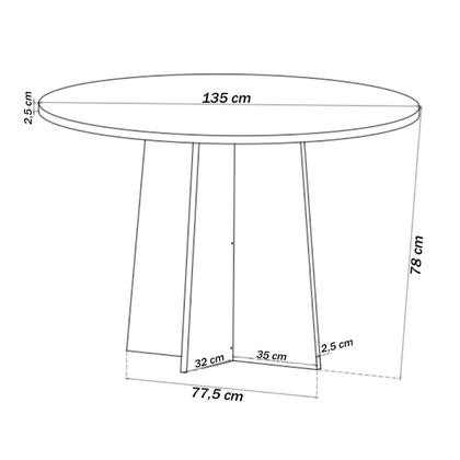 Imagem de Mesa de Jantar 6 Lugares Virginia com Vidro Mel/Off White/Veludo Rosa - Pnr Móveis