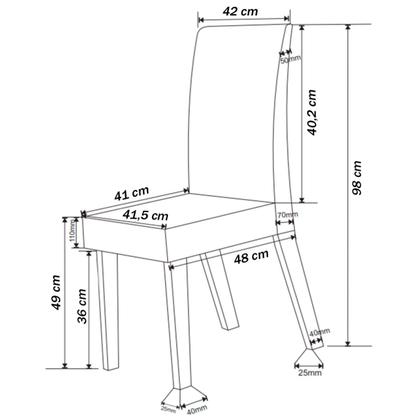 Imagem de Mesa de Jantar 8 Lugares Amabile com Vidro Mel/Nude/Off White - Pnr Móveis