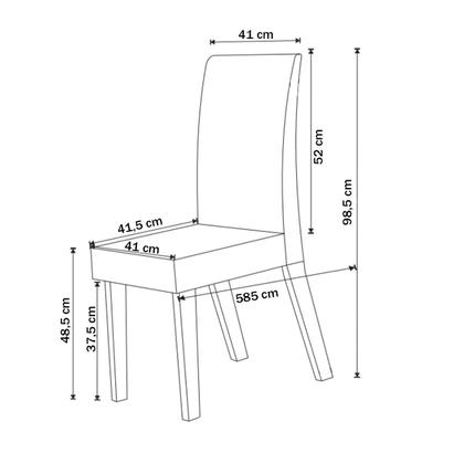 Imagem de Mesa de Jantar 8 Lugares Bariloche com Vidro Mel/Off White/Marim - Viero Móveis