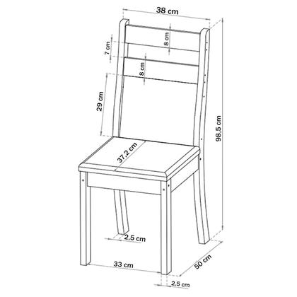 Imagem de Mesa de Jantar 8 Lugares Beirute Mel/Grafite - Panorama Móveis
