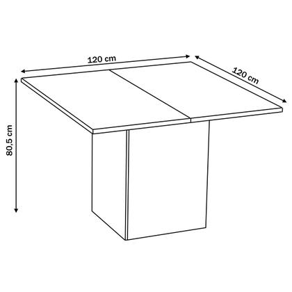 Imagem de Mesa de Jantar 8 Lugares Carpa Mel/Clay - Pnr Móveis
