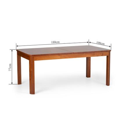 Imagem de Mesa de Jantar 8 Lugares Extensível 180 a 220cm Madeira Maciça Zuzu