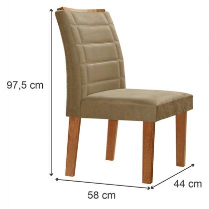 Imagem de Mesa de Jantar 8 Lugares Genova com Vidro Cinamomo/Off White/Marrom Claro - Cel Móveis