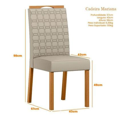 Imagem de Mesa De Jantar Ambiente Anitta 90x90 Cm Com Vidro Ype Off White E 4 Cadeiras Mariana Ype Veludo Nude  New Ceval