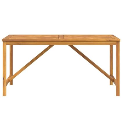 Imagem de Mesa de jantar ao ar livre VidaXL Solid Acacia Wood Brown 150x90x74cm