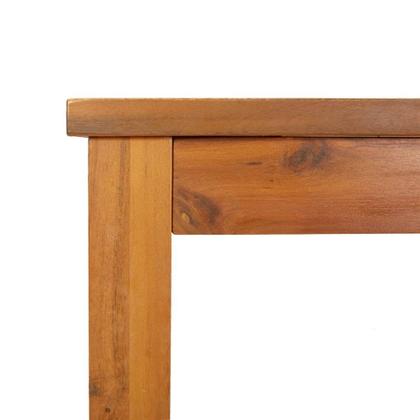 Imagem de Mesa de jantar ao ar livre VidaXL Solid Acacia Wood Brown 150x90x74cm