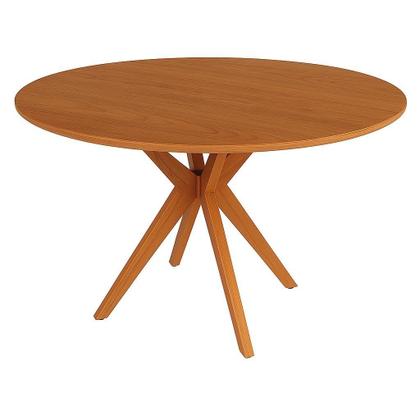 Imagem de Mesa de Jantar Base Estrelada de Madeira Maciça 120cm Alice
