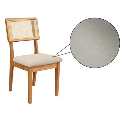 Imagem de Mesa de Jantar Base Ripada 105cm com 4 Cadeiras 100% MDF