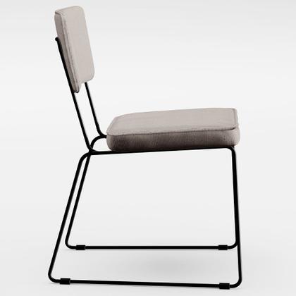 Imagem de Mesa De Jantar Capri 160cm Off White Nature Com 6 Cadeiras Allana B05 Linho Bege - Lyam Decor