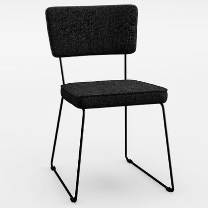 Imagem de Mesa De Jantar Capri 160cm Off White Nature Com 6 Cadeiras Allana B05 Linho Chumbo - Lyam Decor