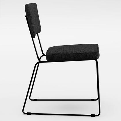 Imagem de Mesa De Jantar Capri 160cm Off White Nature Com 6 Cadeiras Allana B05 Linho Chumbo - Lyam Decor