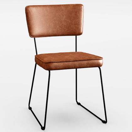 Imagem de Mesa De Jantar Capri 160cm Off White Nature Com 6 Cadeiras Allana B05 material sintético Camel - Lyam Decor