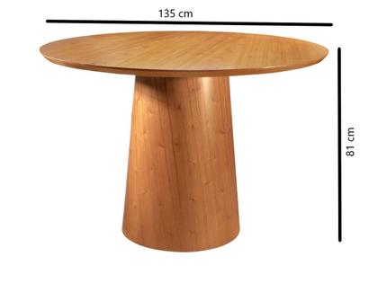 Imagem de Mesa de Jantar Caribe Tampo Redondo em MDF Laminado 1,35M