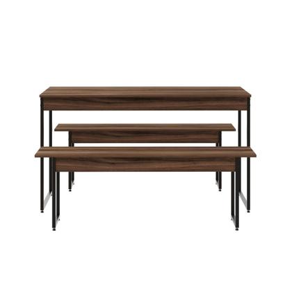 Imagem de Mesa de Jantar com 2 Bancos Estilo Industrial TUB