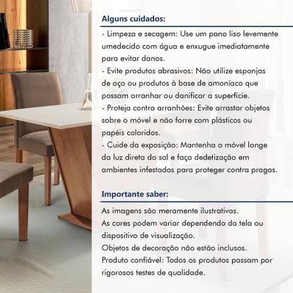 Imagem de Mesa de Jantar com 4 Cadeiras Tampo Mdf Espanha Yescasa