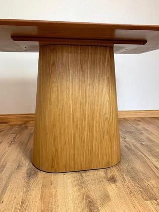 Imagem de Mesa de Jantar Cone Retangular 120x80 cm Base Madeira Freijó Tampo Madeira Freijó