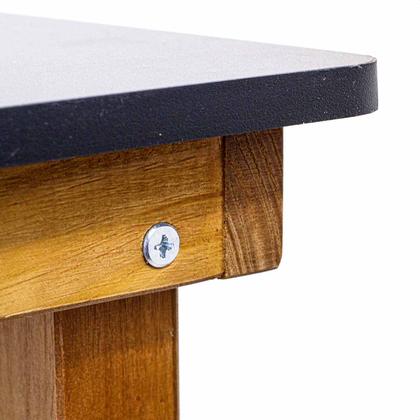 Imagem de Mesa de Jantar Cozinha Quadrada Madeira Moderna 4 Lugares 80cm