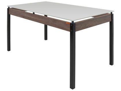 Imagem de Mesa de Jantar de Aço com Madeira e Tampo de Vidro 6 Cadeiras Retangular Ciplafe Panamá