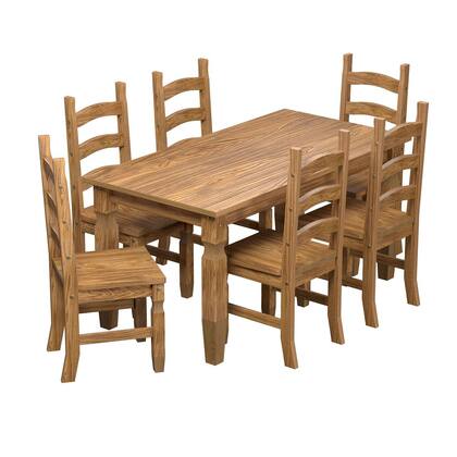 Imagem de Mesa de Jantar em Madeira 152x92 cm Carvalho Rústico Elliottiis