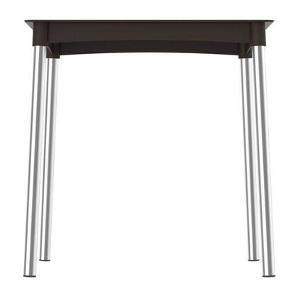 Imagem de Mesa de Jantar em Rattan Pés em Alumínio Atto Marrom/Chocolate
