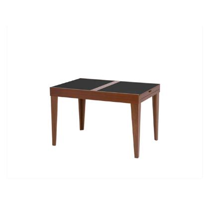 Imagem de Mesa de Jantar Extensível 120x80cm Tampo de Vidro Paris