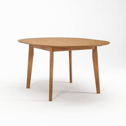 Imagem de Mesa de Jantar Extensível Redonda com 4 Cadeiras Madeira Maciça Tasila Yescasa