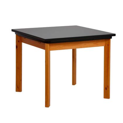 Imagem de Mesa de Jantar Extensível Retangular Marea Preta e Castanho 151 cm