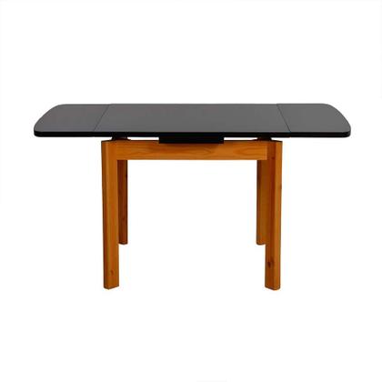 Imagem de Mesa de Jantar Extensível Retangular Marea Preta e Castanho 151 cm