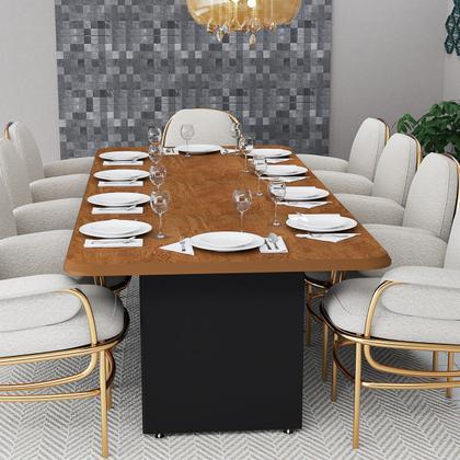 Imagem de Mesa De Jantar Grande 220cm 8 Lugares Para Cozinha E Salas