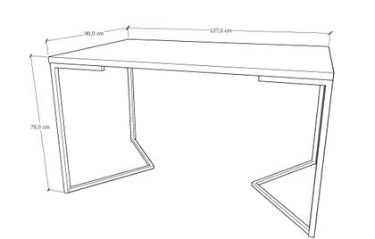 Imagem de Mesa de Jantar Industrial Base Ferro Branco em  V  Tampo 137x90 Branco 4 Cadeiras Eames Madeira Assento Preto