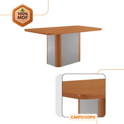 Imagem de Mesa de Jantar Isadora 120cm Tampo MDF Laminado com 4 Cadeiras Eloise