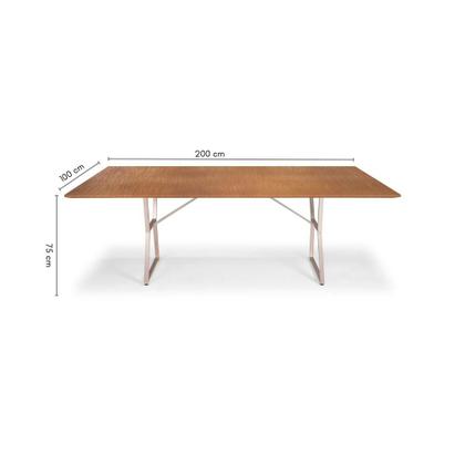 Imagem de Mesa de Jantar Itatiba Aço Carbono Dourado