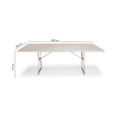 Imagem de Mesa de Jantar Itatiba Aço Carbono Dourado