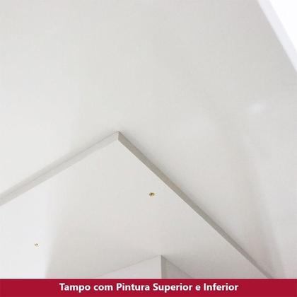Imagem de Mesa de Jantar Lins 160cm Canto Arredondado com Vidro Ambiente Nature Off White com 6 Cadeiras Bella Linho - Henn