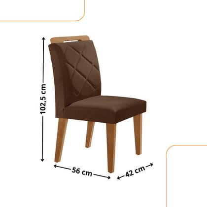 Imagem de Mesa de Jantar Liz 120cm MDF Canto copo e com 4 Cadeiras Melissa