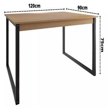 Imagem de Mesa de Jantar Luxo para 6 Lugares 120cm Tampo MDP - SEM CADEIRAS