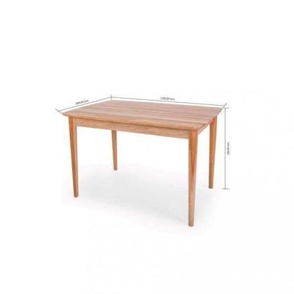Imagem de Mesa de Jantar Milena 120 cm Madeira Eucalipto - Natural