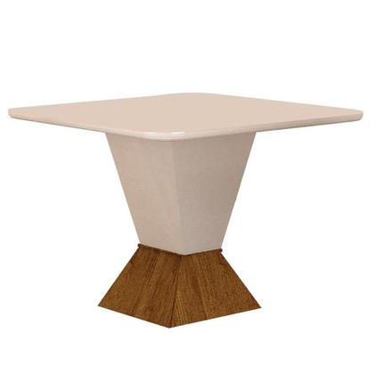 Imagem de Mesa de Jantar Moderna Quadrada - Larissa-1,35x1,35m - Leifer Móveis