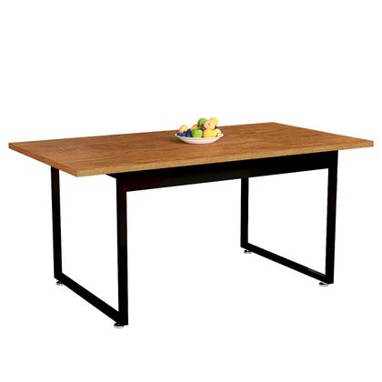 Imagem de Mesa de Jantar Para 6 Lugares 160x80 Para Cozinha Sala de Jantar e Restaurante Com Pés de Ferro