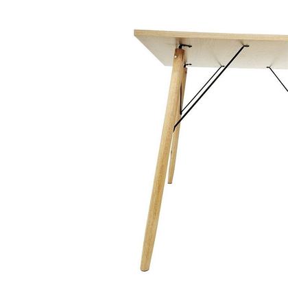 Imagem de Mesa de Jantar Quadrada Eames Eiffel 120 cm - Madeira Truffel
