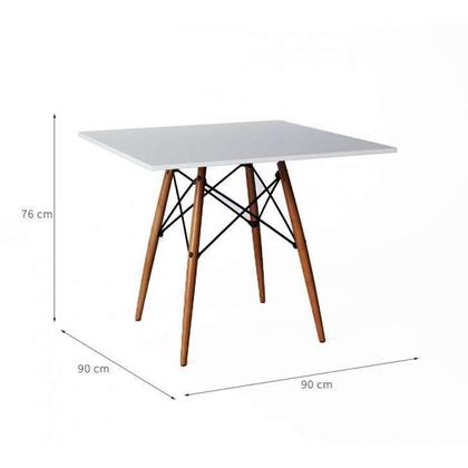 Mesa de Jantar Quadrada Marais Branca 90 cm - Mobly Imagem de Mesa de Jantar Quadrada Marais Branca 90 cm