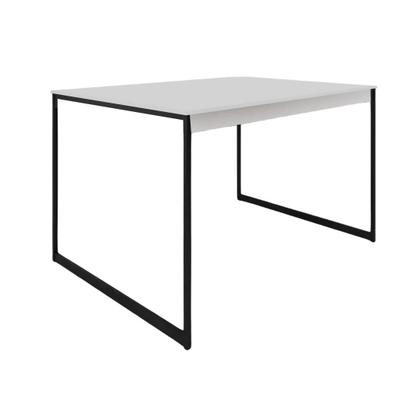 Imagem de Mesa de Jantar Quadrada para apartamento 80x80cm Industrial Moderna e Compacta