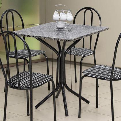 Imagem de Mesa de Jantar Quadrada Tabita Preta 70 cm