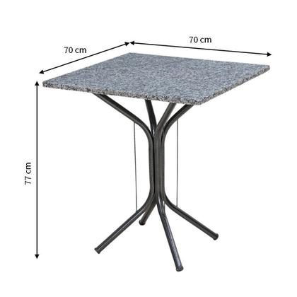 Imagem de Mesa de Jantar Quadrada Tabita Preta 70 cm