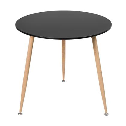 Imagem de Mesa de jantar redonda 80 cm preto + 3 cadeiras Clarice Nest