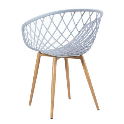 Imagem de Mesa de jantar redonda 80 cm preto + 3 cadeiras Clarice Nest