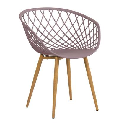 Imagem de Mesa de jantar redonda 80 cm preto + 3 cadeiras Clarice Nest